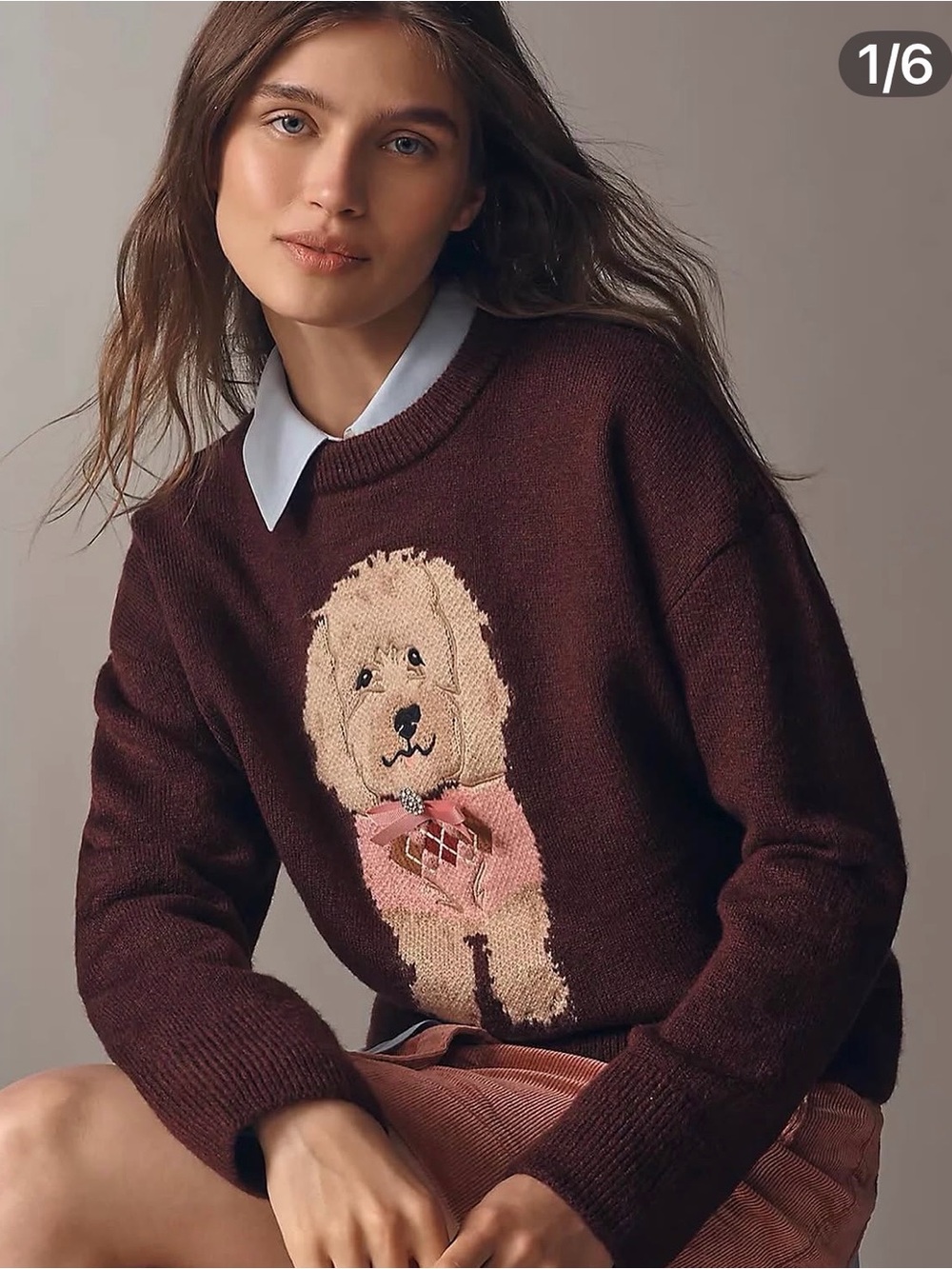 Anthropologie Maeve doodle sweater